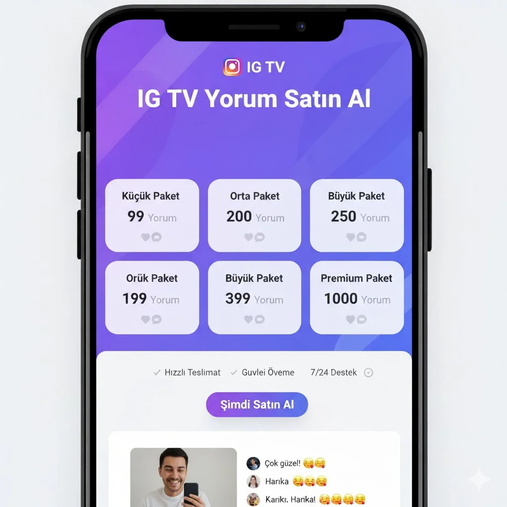 instagram igtv yorum satın alma hizmeti