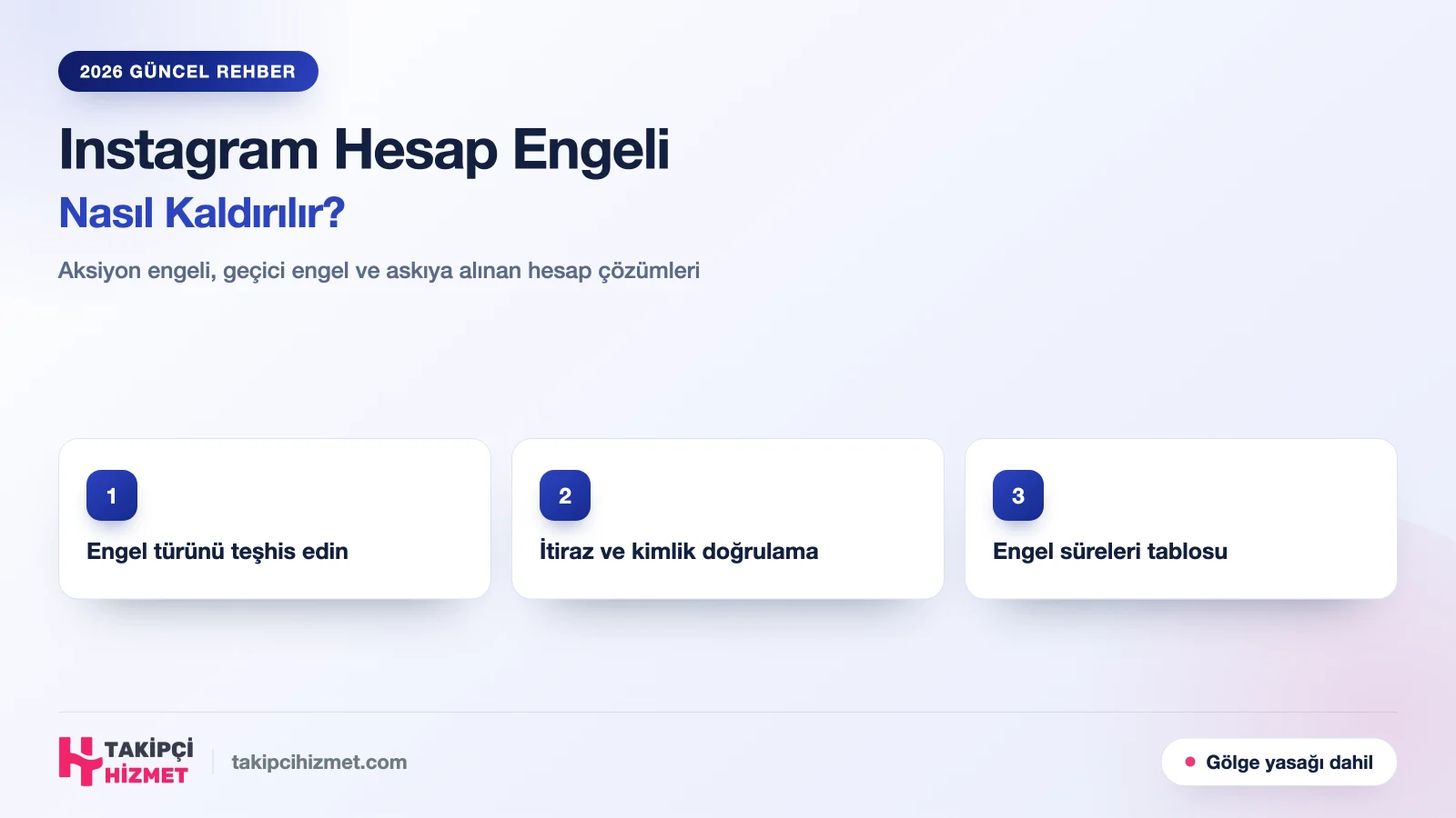 Instagram Hesap Engeli Nasıl Kaldırılır? Aksiyon Engeli ve Askı Çözümleri (2026)