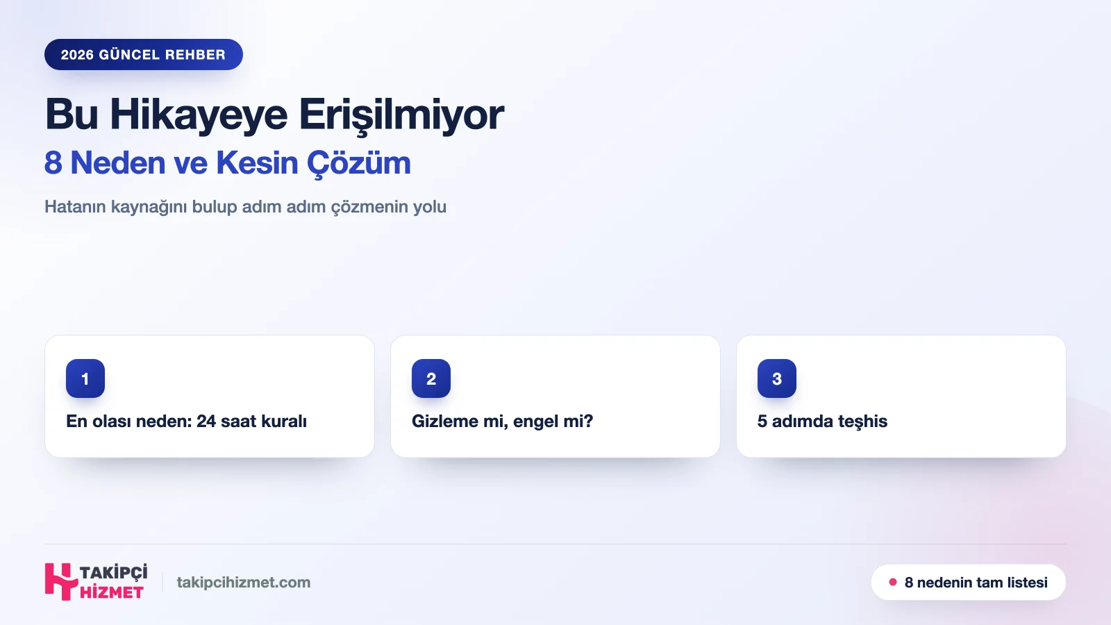 Instagram Bu Hikayeye Erişilmiyor Hatası: 8 Neden ve Çözüm - Takipcihizmet