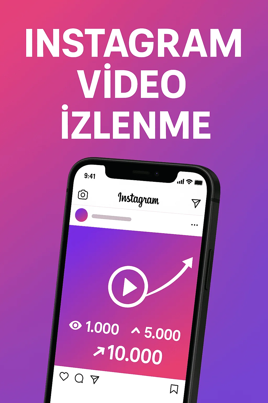 İnstagram video izlenme al