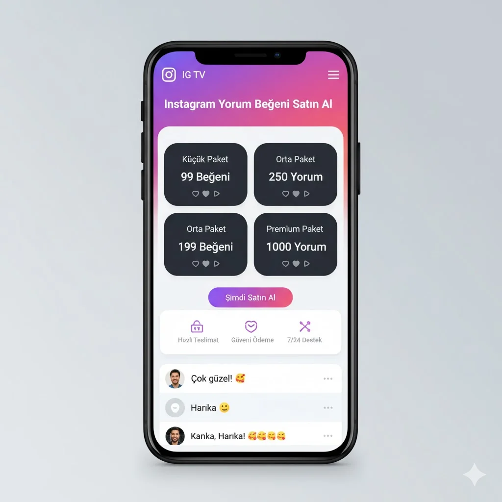 İnstagram yorum begeni satın al