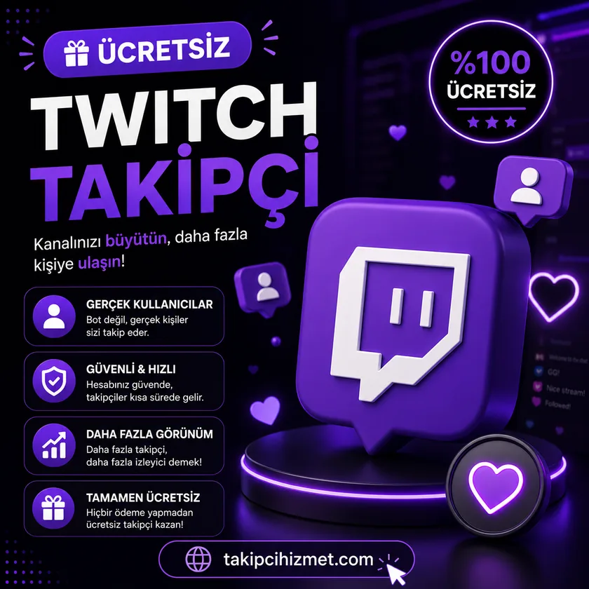 Twitch ücretsiz takipçi aracı