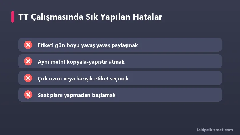 Trend topic çalışmasında sık yapılan hatalar