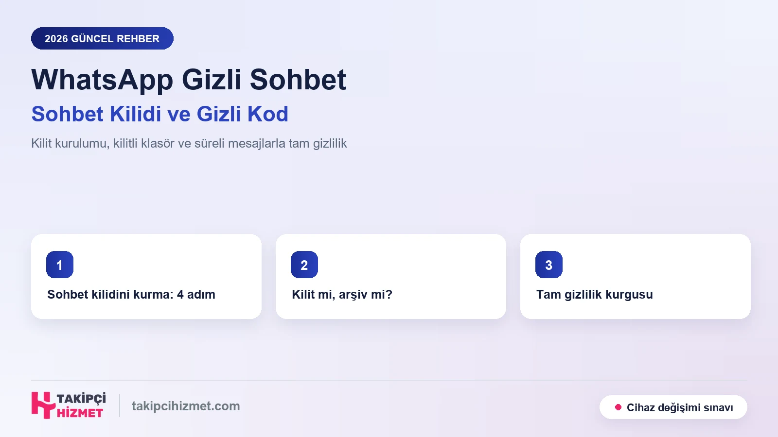 WhatsApp Gizli Sohbet Nasıl Yapılır? Sohbet Kilidi, Gizli Kod ve Tam Gizlilik (2026)