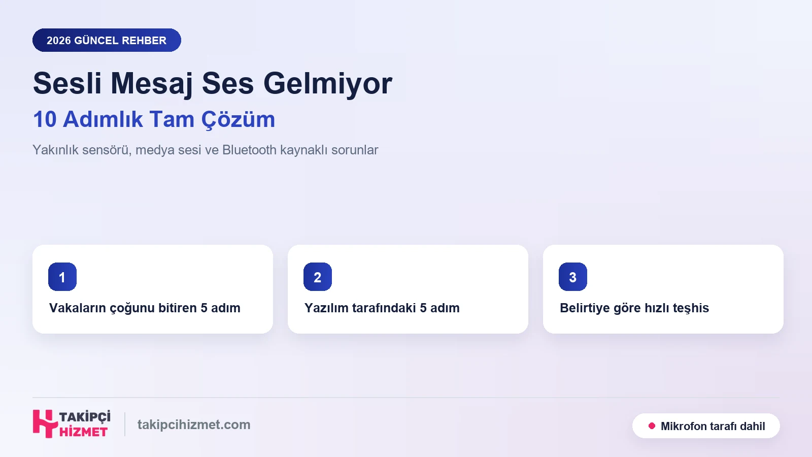 WhatsApp Sesli Mesaj Ses Gelmiyor Sorunu Nasıl Çözülür? 10 Adımlık Tam Rehber (2026)