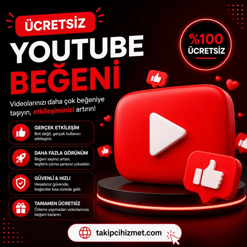 YouTube ücretsiz beğeni aracı