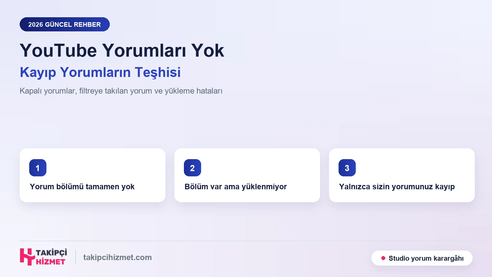 YouTube Yorumlar Görünmüyor: Nedenler ve Kesin Çözümler - Takipcihizmet